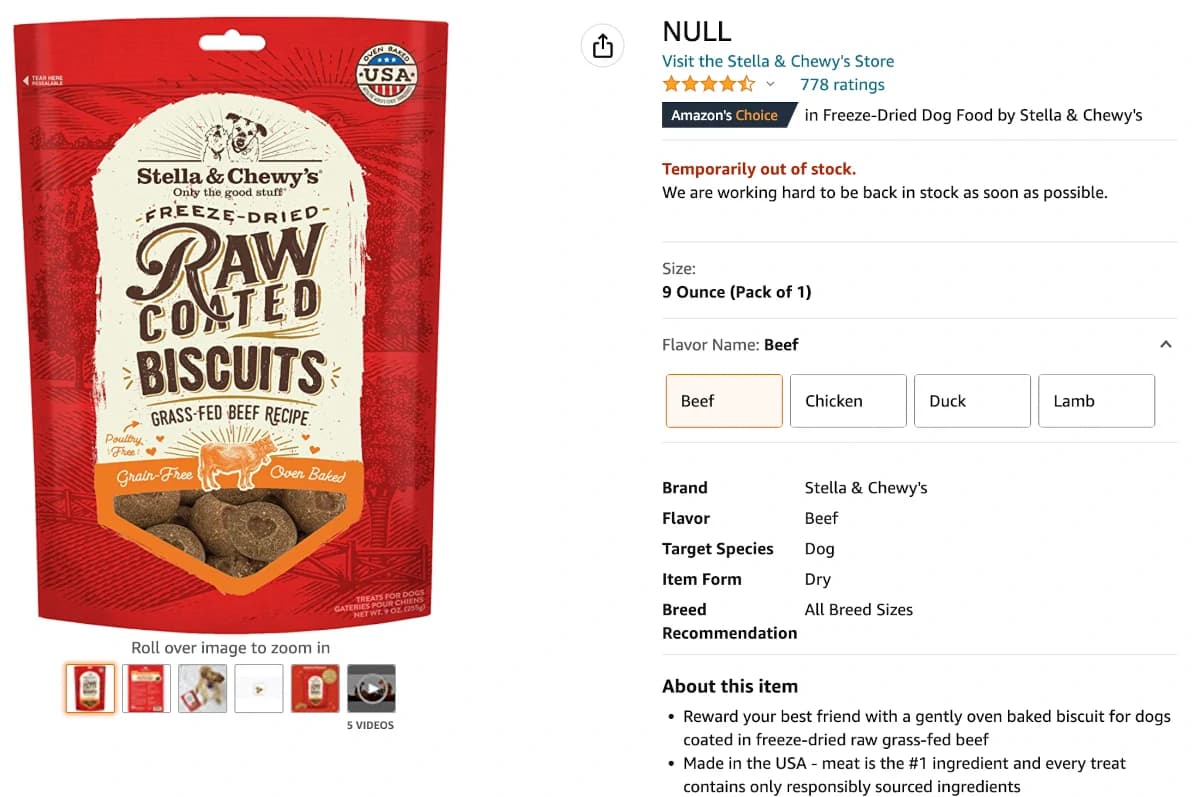 NULL product name NULL product name