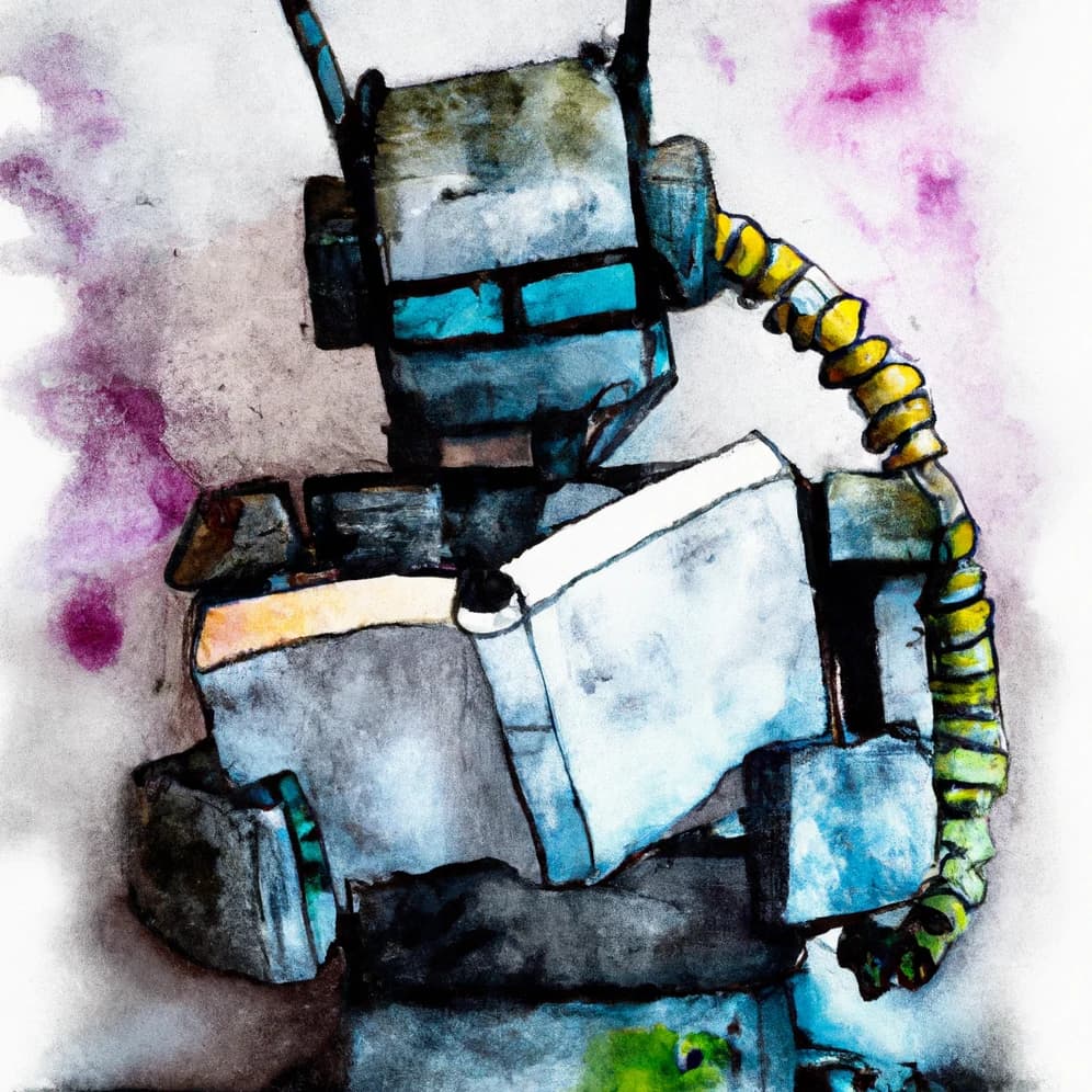 Robot reading Robot reading